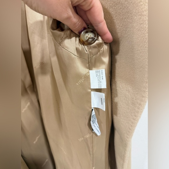 MaxMara 100% Wool Double Breasted Coat, US 12 - Picture 5 of 13